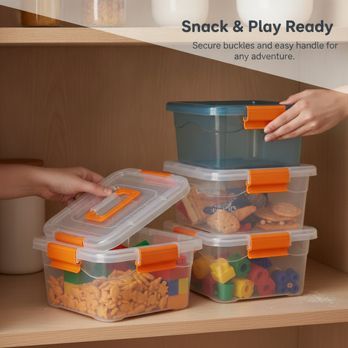 Clear storage tote - storage, with