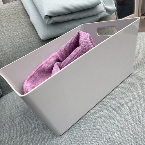 Grey plastic storage - plastic,