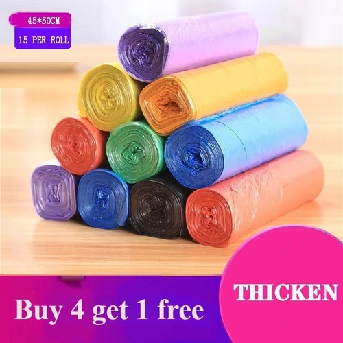 100pcs trash bags - 5l, bin