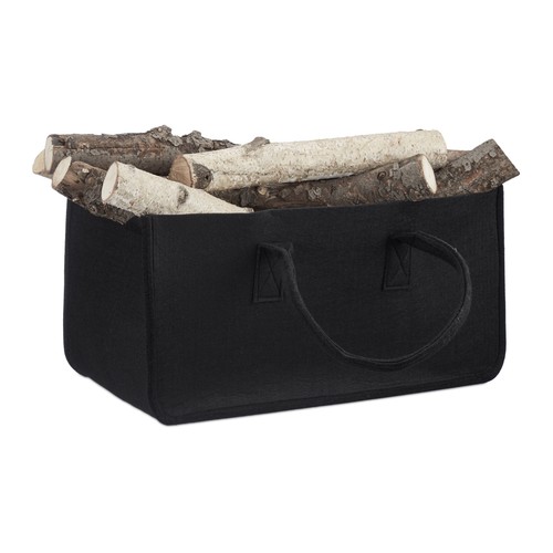 Firewood basket felt storage - basket,
