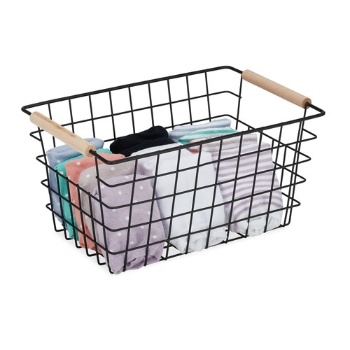 Wire basket metal storage - , bin