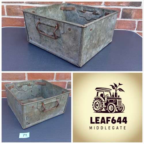 Vintage metal storage - vintage, tray